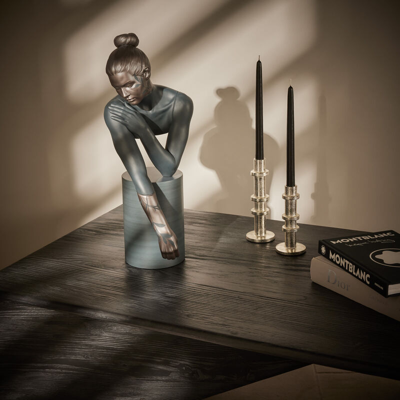 Reflections of Nature Her Sculpture Medium Black lladro reflections of nature her sculpture medium black