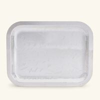 christofle graffiti serving tray rectangular small silver plated