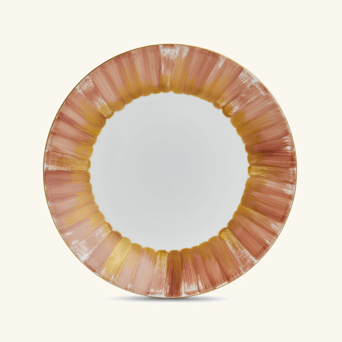 marie daage panache dinner plate round pink 26cm