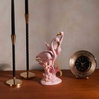 lladro the flamingos sculpture medium pink