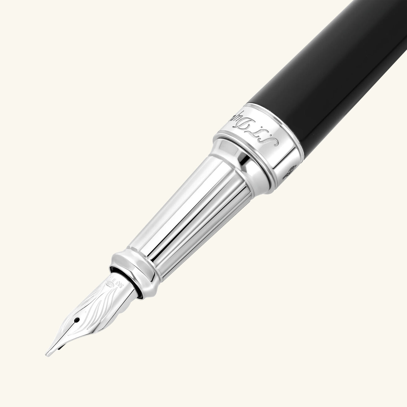 st dupont eternity fountain pen black