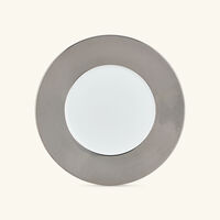 Maille Platine Rim Plate Silver 21cm bernardaud maille platine rim plate silver 21cm