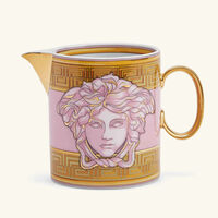 versace medusa amplified pink coin milk pitcher white