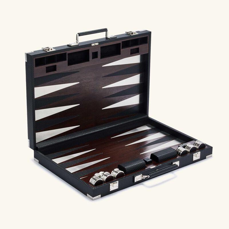 ralph lauren home sutton backgammon set black