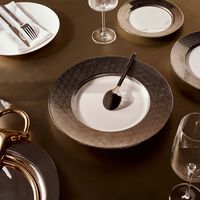 Divine Service Plate Round Silver 32cm bernardaud divine service plate round silver 32cm