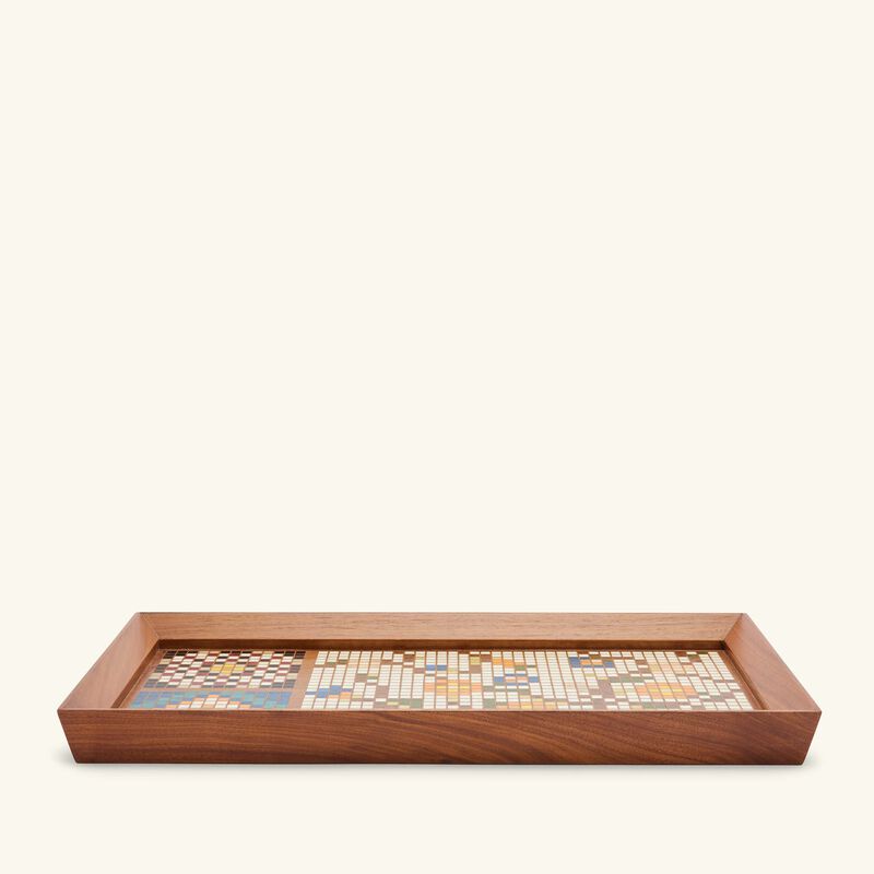 aya the art of living multiple mosques serving tray rectangular large brown