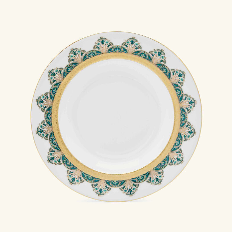 haviland r ves du nil soup plate green set of 2