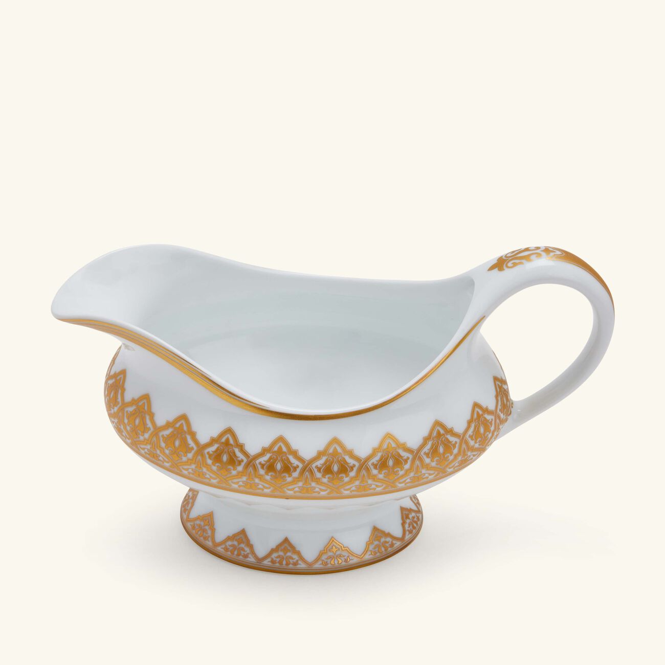 bernardaud venise gravy boat gold