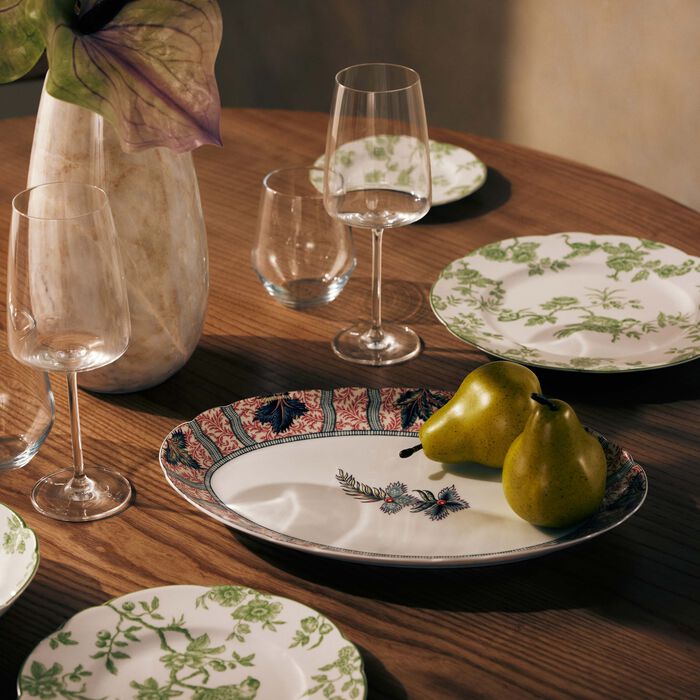 bernardaud collection braqueni  serving platter oval red 33cm