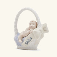 lladro born in 2024 boy figurine small white