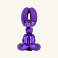bernardaud balloon rabbit sculpture medium violet