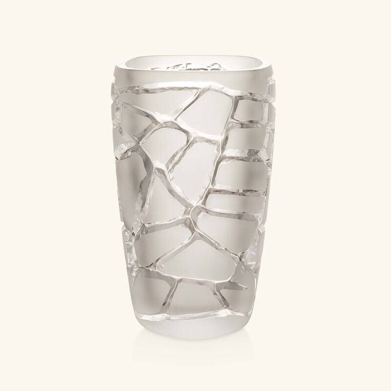 lalique terramineral magnitude vase round large clear