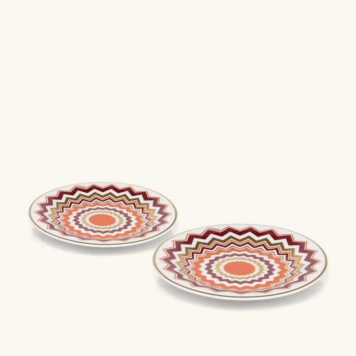 ICONIC Bread & Butter Plate Round 15 cm Set of 2 missoni home iconic bread butter plate round 15 cm set of 2