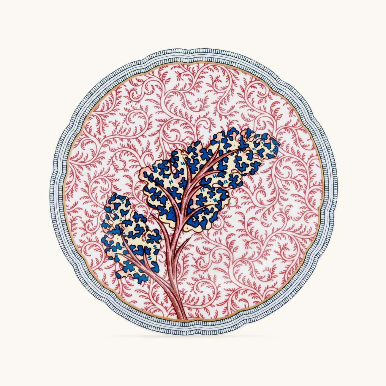 bernardaud collection braqueni bread butter plate red 16cm