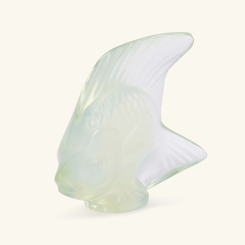 lalique fish figurine mini opalescent