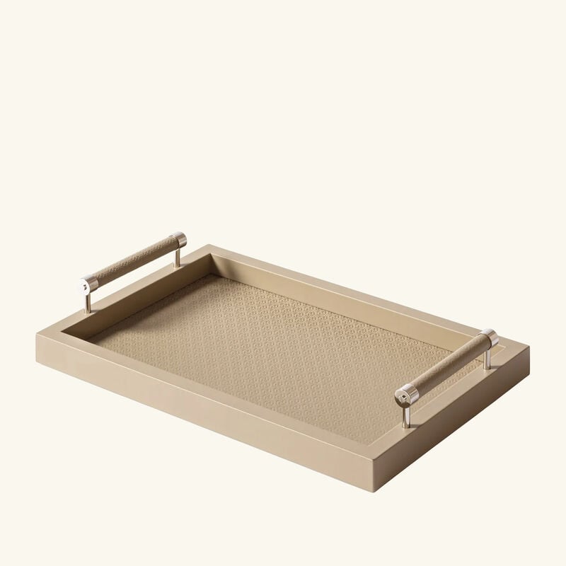 Elie Saab Monogram Tray Rectangular Small Mouton giobagnara elie saab monogram tray rectangular small mouton