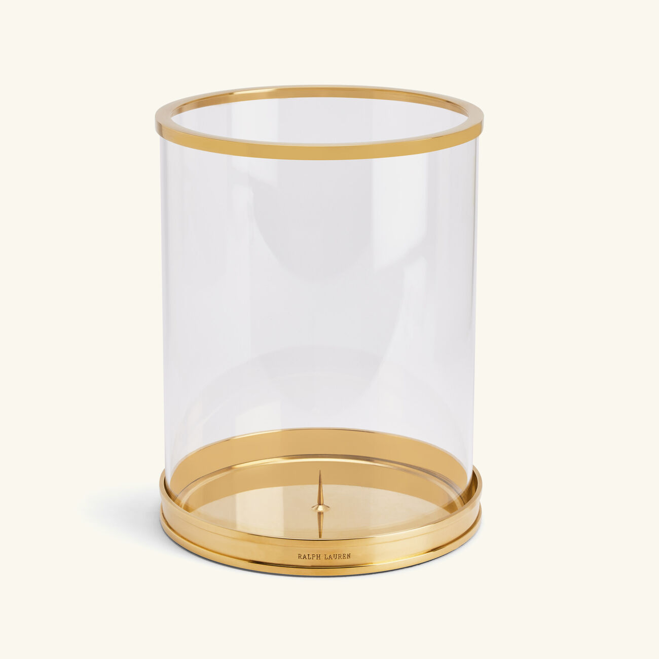 ralph lauren home modern hurricane candle holder gold