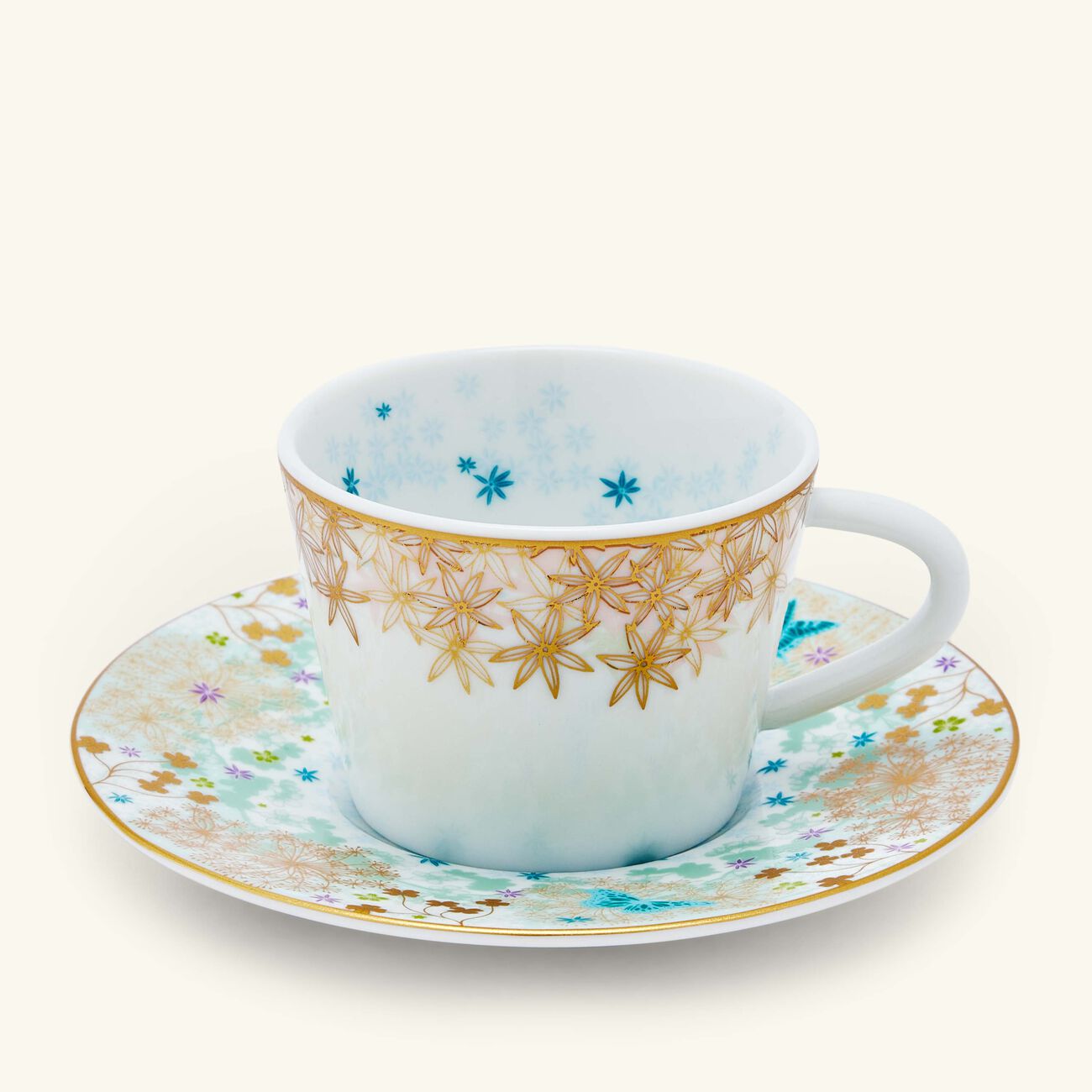Coffee Cup & Saucer Blue Set Of 2 bernardaud coffee cup saucer blue set of 2