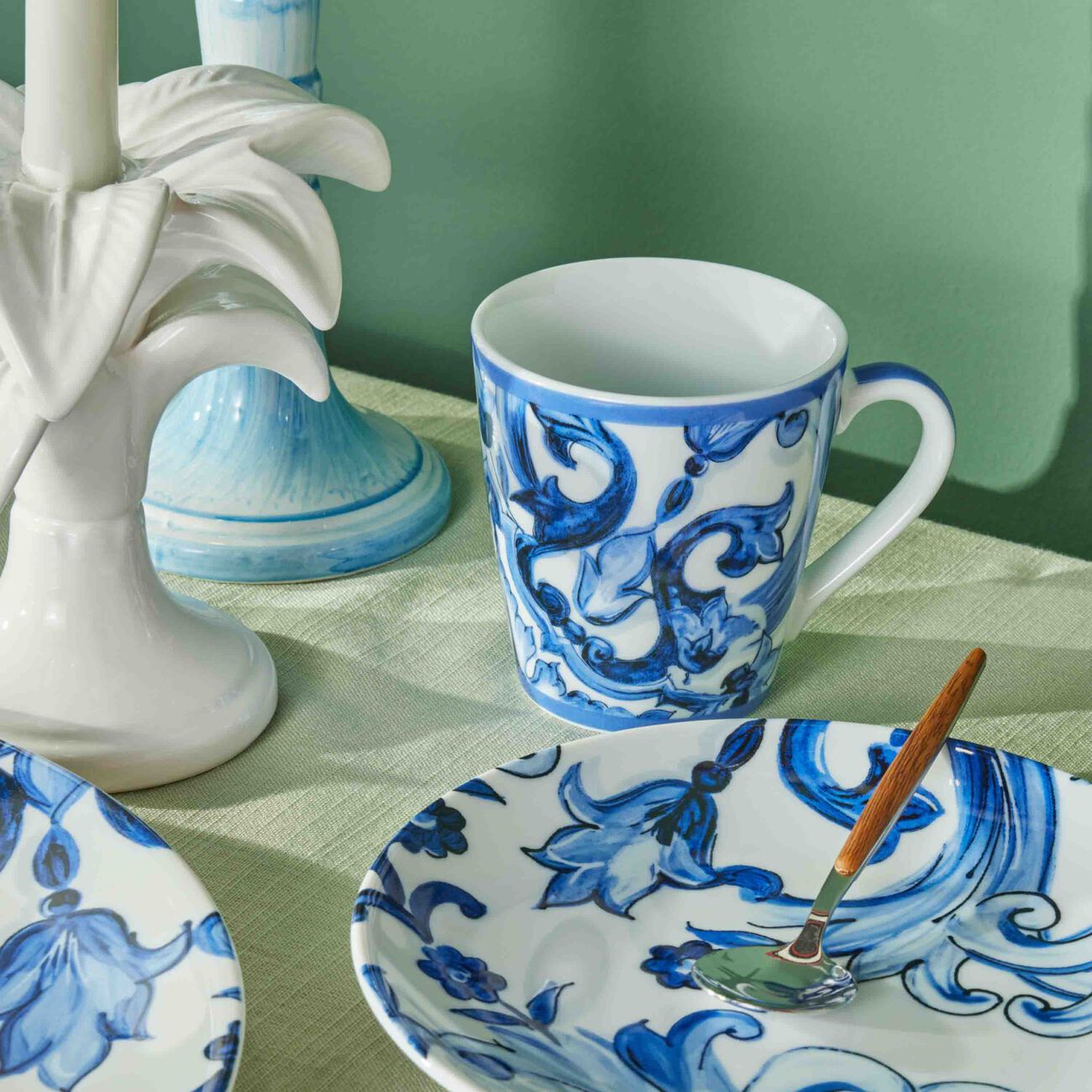 dolce gabbana casa blu mediterraneo mug blue