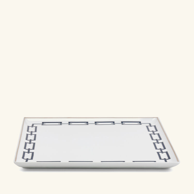 Catene Zaffiro Trinket Tray Square Large Blue ginori 1735 catene zaffiro trinket tray square large blue
