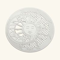 christofle r ve cosmique coaster silver plated set of 2
