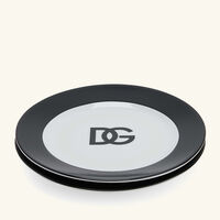 dolce gabbana casa dg logo bread plate round 17cm set of 2