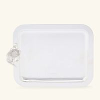 christofle anemone serving tray rectangular extra large silver plated
