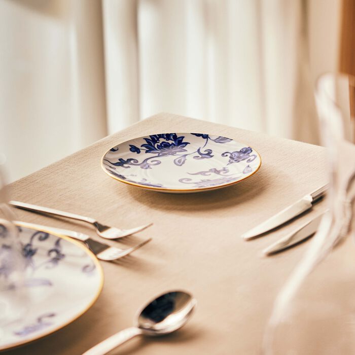 bernardaud prince bleu bread butter plate round blue 16cm