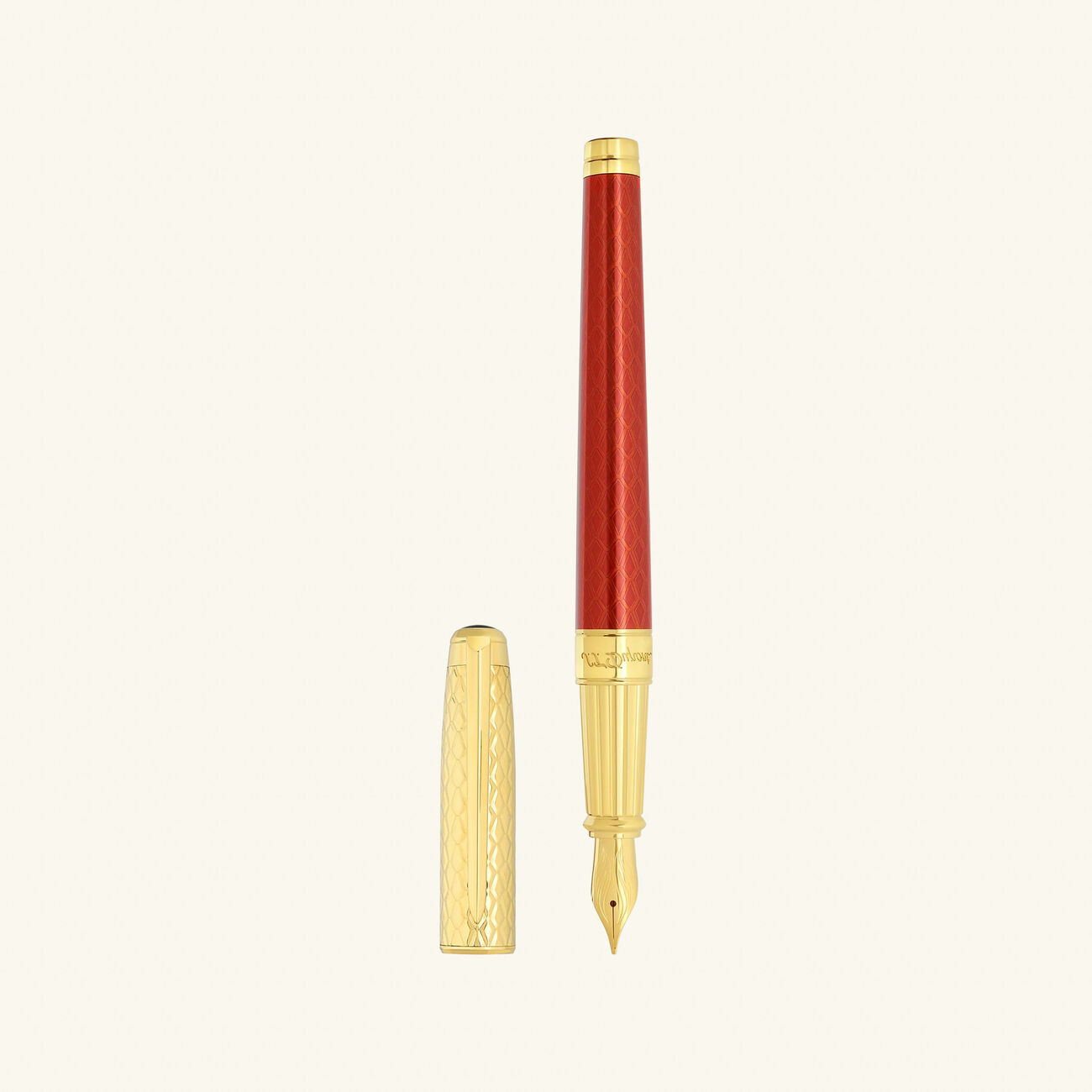 st dupont eternity fountain pen red