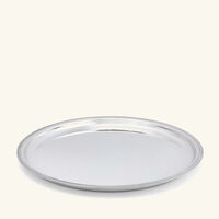 christofle malmaison serving tray round medium silver plated
