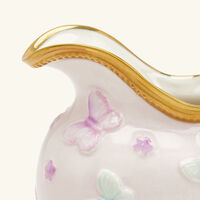 villari butterfly milk pitcher pink
