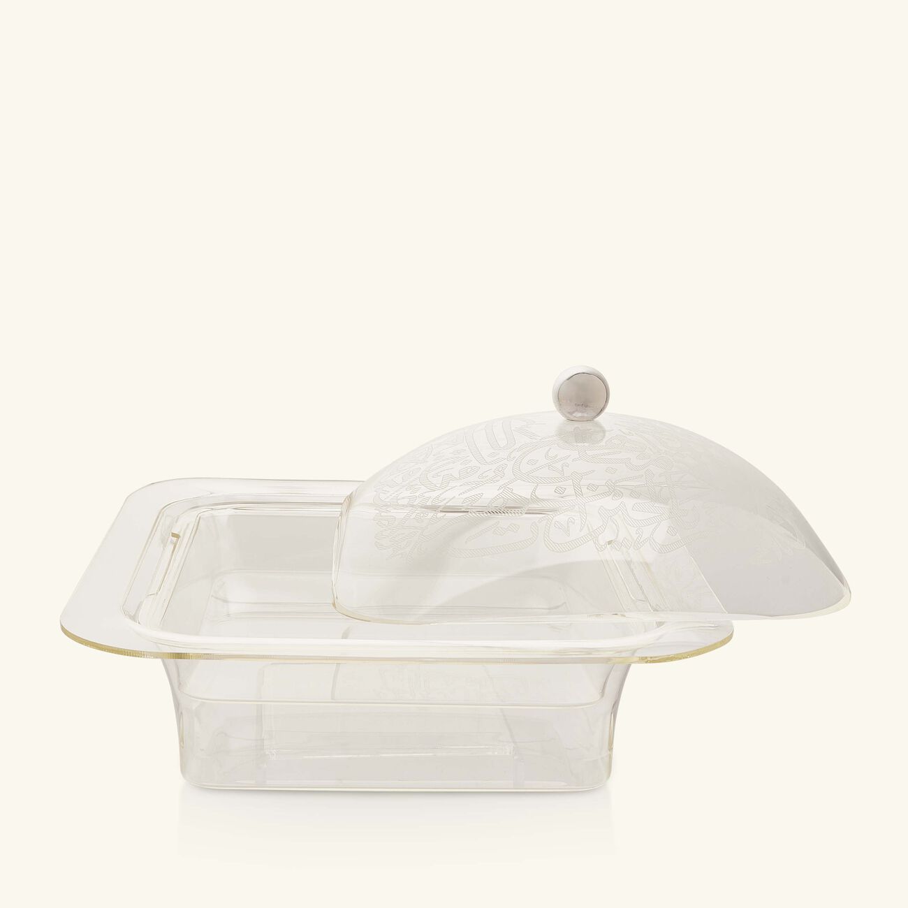 dimlaj thulut serving pot with lid clear 15cm