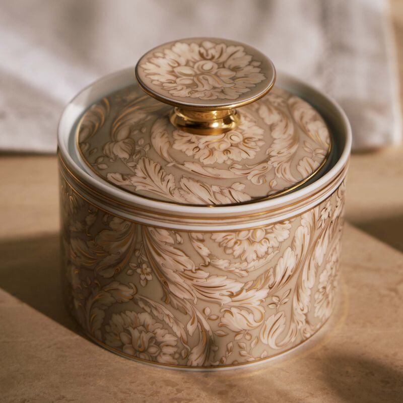 Barocco Beige Sugar Bowl versace barocco beige sugar bowl