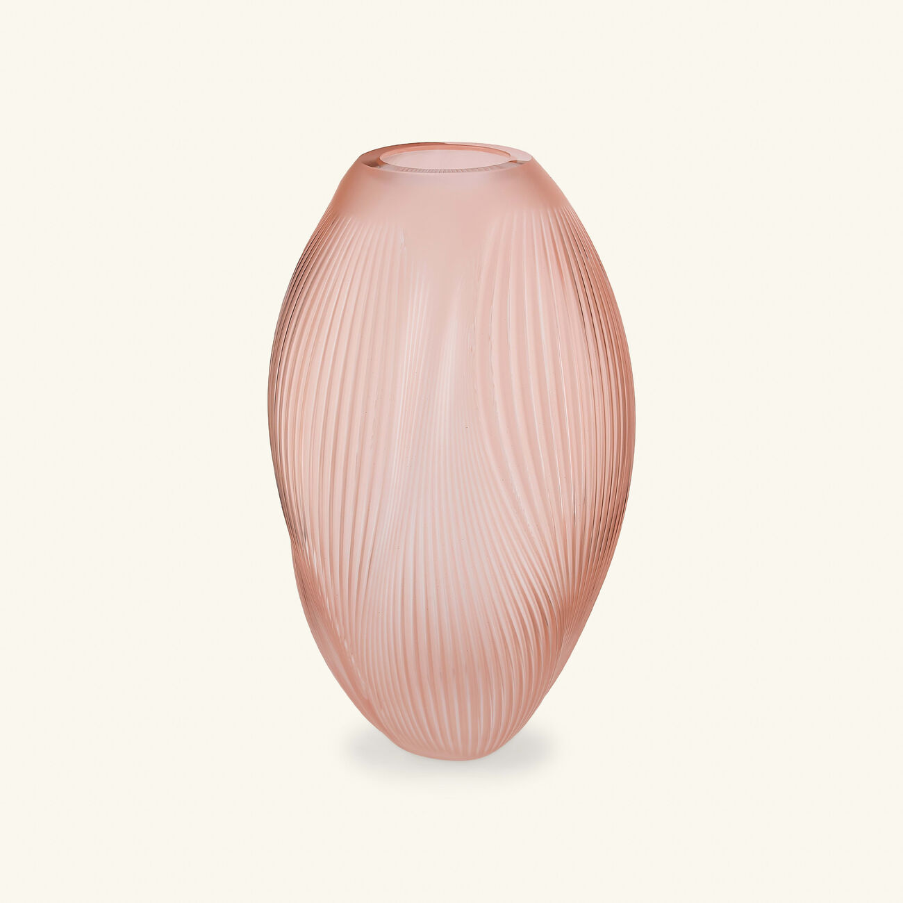lalique alize vase extra large pink