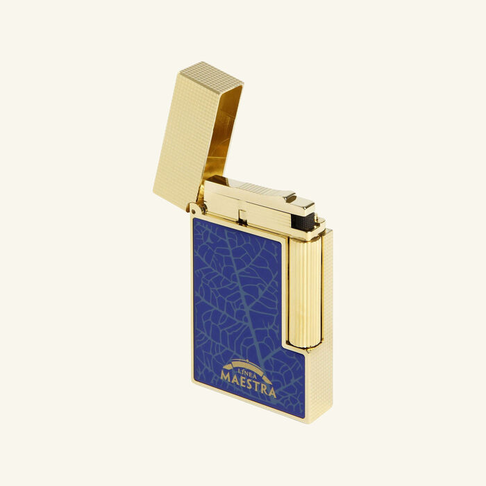 st dupont ligne 2 partagas lighter blue
