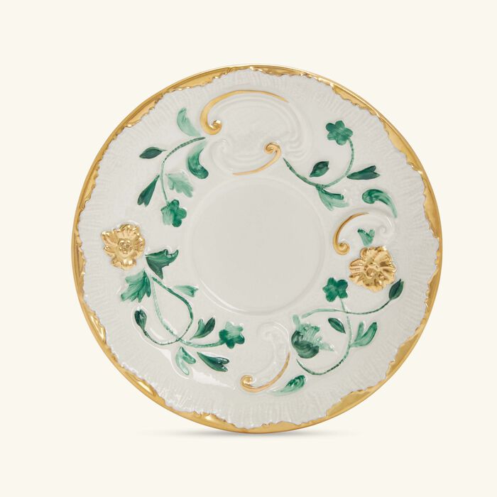 villari taormina tea cup saucer green