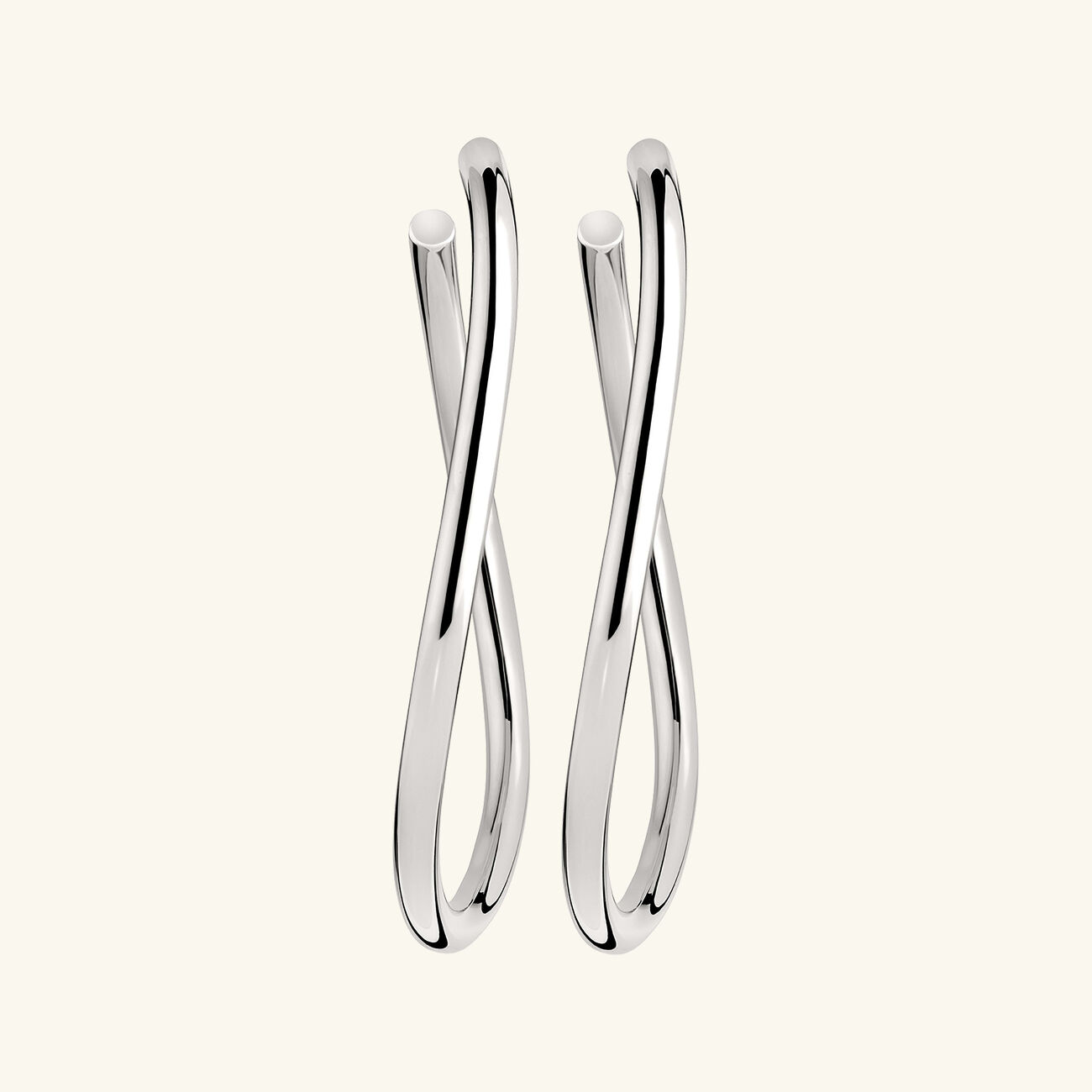 idole de christofle large hoop earrings sterling silver
