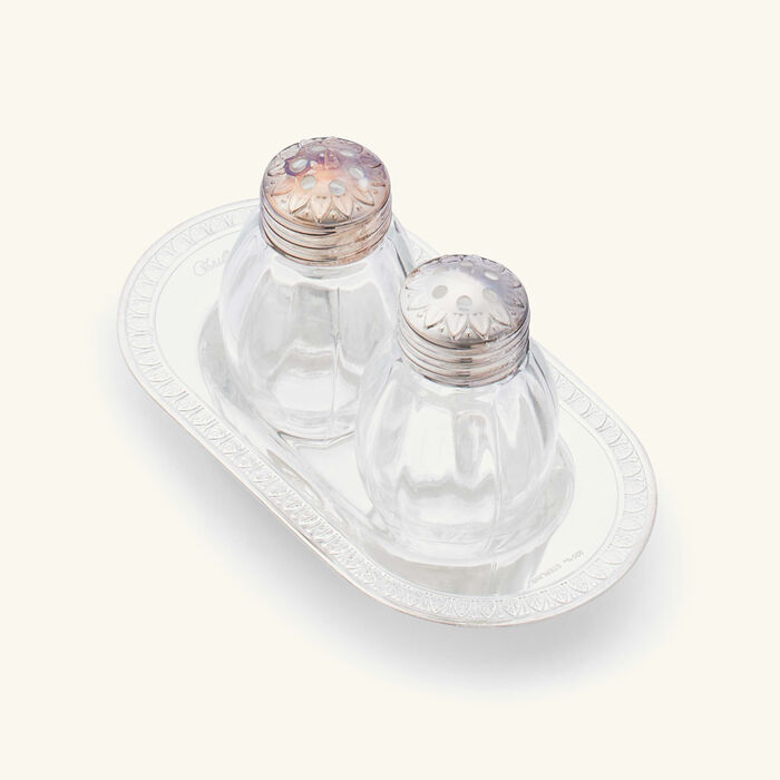christofle malmaison salt pepper shakers silver plated