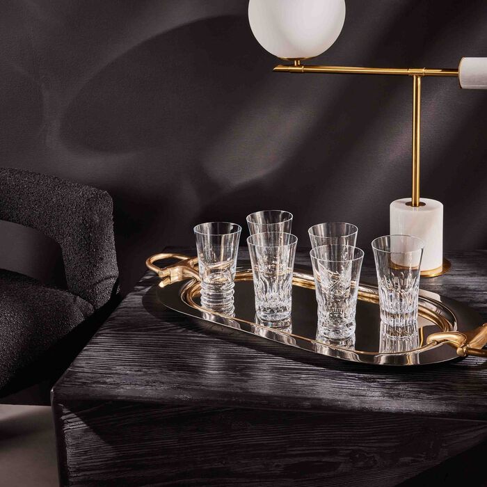 baccarat everyday grande drinking glass clear set of 6