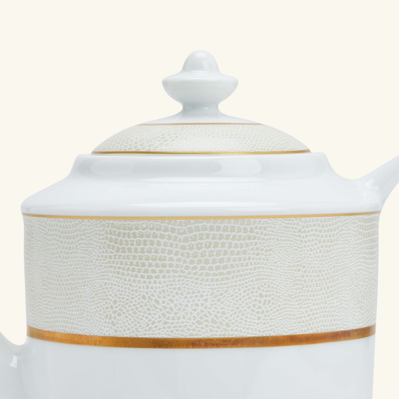 bernardaud sauvage blanc coffee pot gold