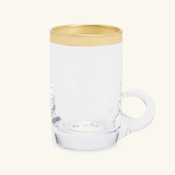 villari amour arabic tea cup saucer clear