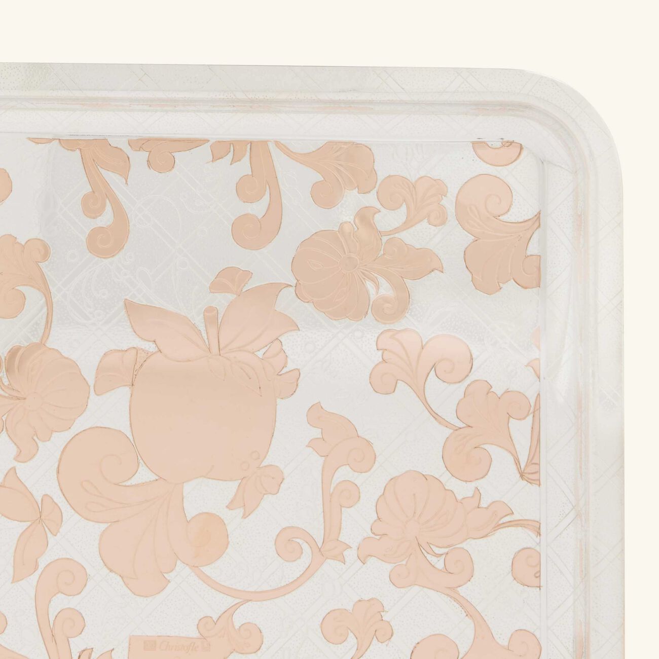 كريستوفل صينية جاردان ديدن مستطيلة صغيرة مطلية بالفضة مع ذهبي