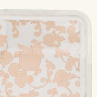 كريستوفل صينية جاردان ديدن مستطيلة صغيرة مطلية بالفضة مع ذهبي