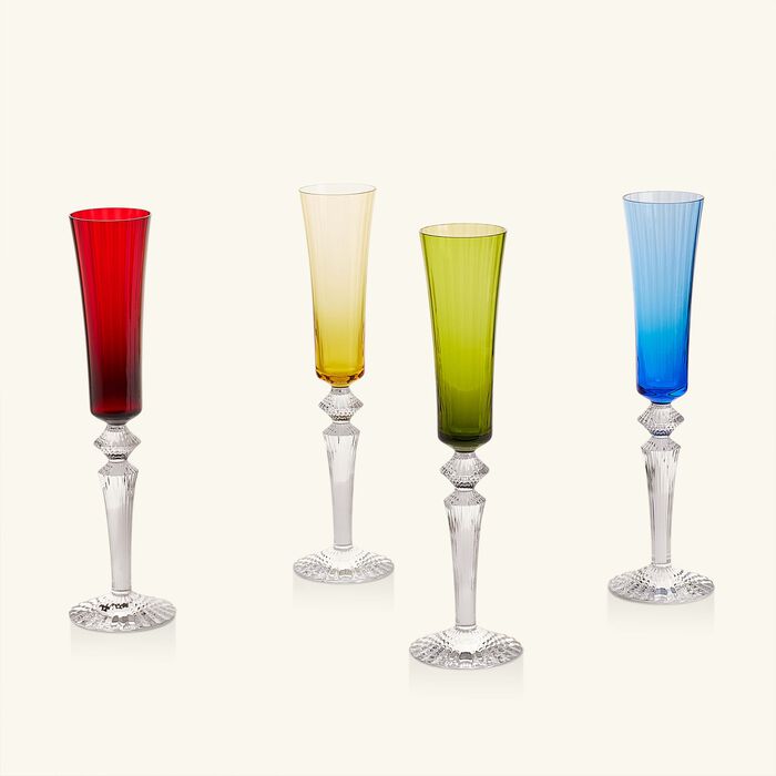baccarat mille nuits flutissimo champagne glass set of 4