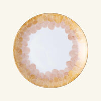 marie daage cercle d cailles dinner plate round pink 26cm