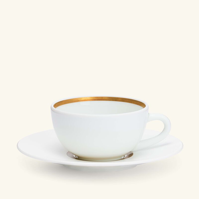 فنجان القهوة كرونوس أور مع صحنه أبيض large