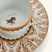 haviland cavalier royal tea cup saucer gold set of 4