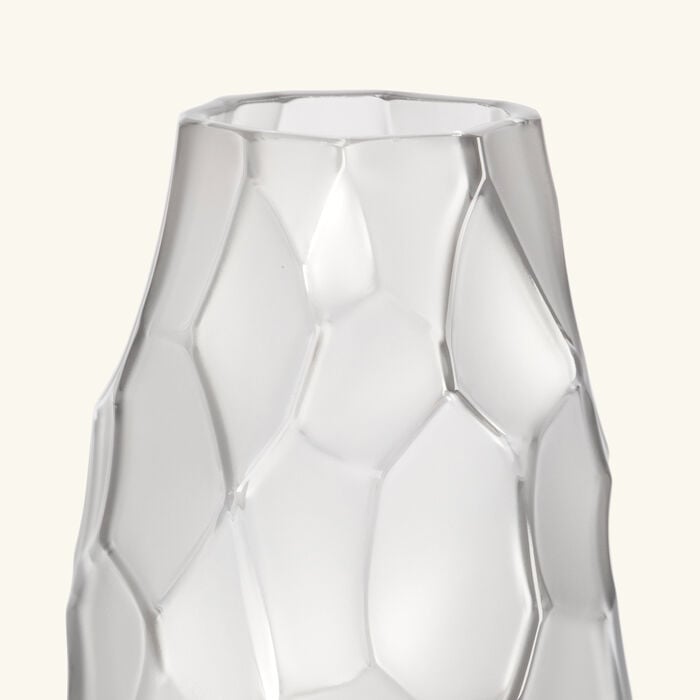 lalique terramineral silex vase small grey