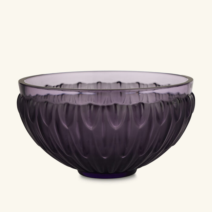 lalique vesper plumes bowl purple