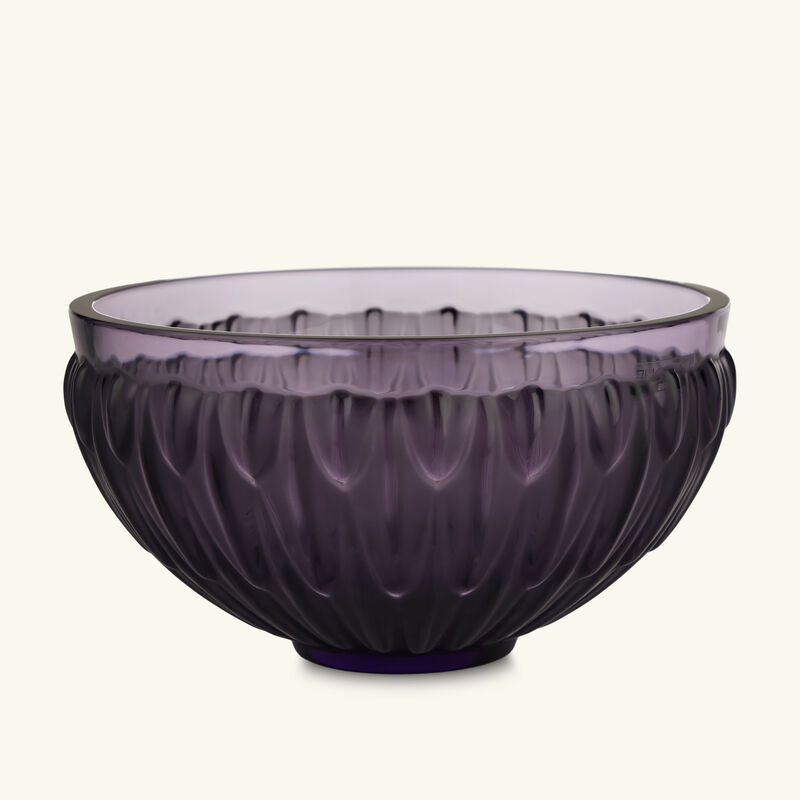 Vesper Plumes Bowl Purple lalique vesper plumes bowl purple